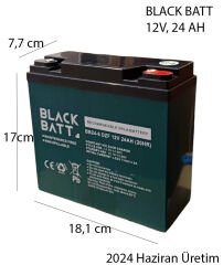 12V 24AH JEL AKÜ, BLACKBATT 2025