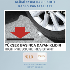 50X16 ALÜMİNYUM BALIKSIRTI KABLO KANALI