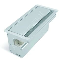 MASAÜSTÜ GÖMÜLÜ TİP PRİZ SİSTEMLERİ - DERİN KASA 2 ŞEBEKE PRİZ, 1 UPS PRİZ, 2 DATA