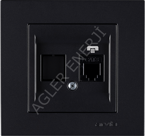 Numeris Telefon Prizi CAT-3  ARVİA KAREN METALİK SİYAH