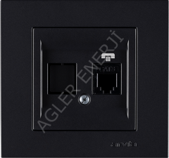 Numeris Telefon Prizi CAT-3  ARVİA KAREN METALİK SİYAH