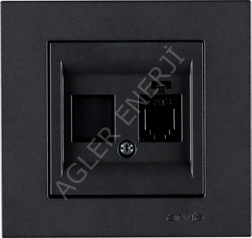 Numeris Telefon Prizi CAT-3  ARVİA KAREN METALİK FÜME