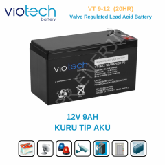 12V 9AH AKÜ, VIOTECH 2025 ÜRETİM