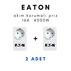 Tekli Akım Korumalı Priz -  EATON 2 adet