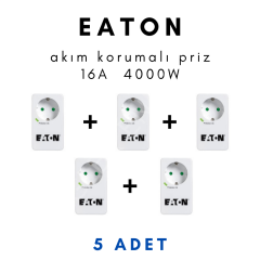 Tekli Akım Korumalı Priz -  EATON 5 adet