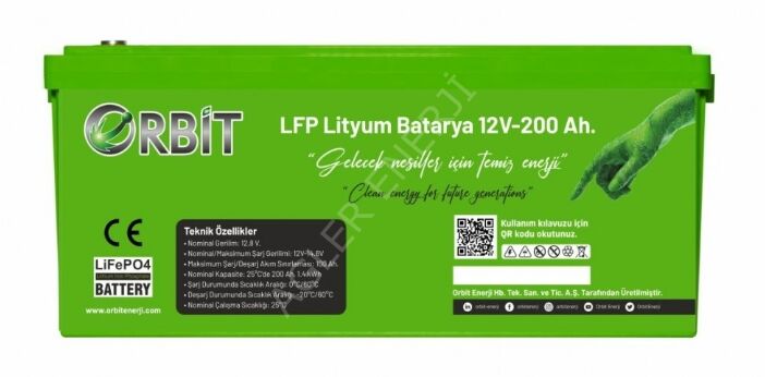 12 V 200 Ah LiFePO4 Akü-ABS Kasa