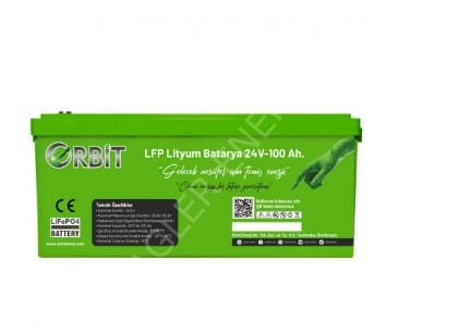 24 V 100 Ah LiFePO4 Akü-ABS Kasa