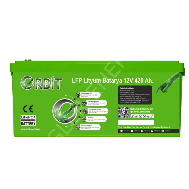 12 V 420 Ah LiFePO4 Akü-Marin Tip-VP