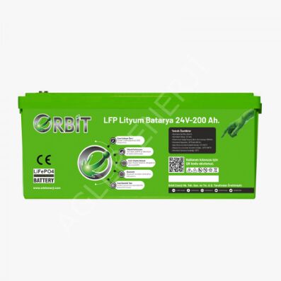 ORBİT 24 V 210 Ah LiFePO4 Akü-Marin Tip-VP