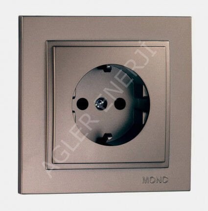 TOPRAKLI PRİZ - AÇIK FÜME - MONO DESPİNA